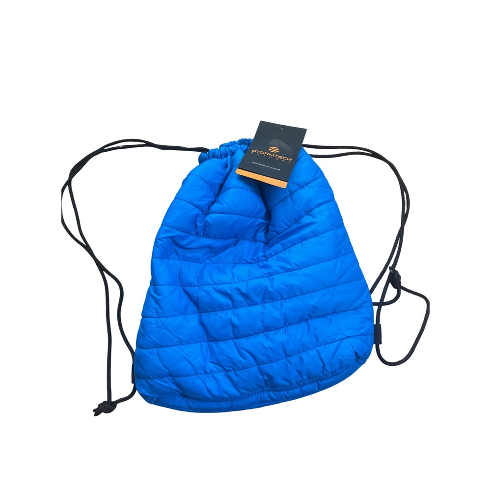 Stormtech QSB-1 Azure Blue Quilted Puffer Drawstring Bag New